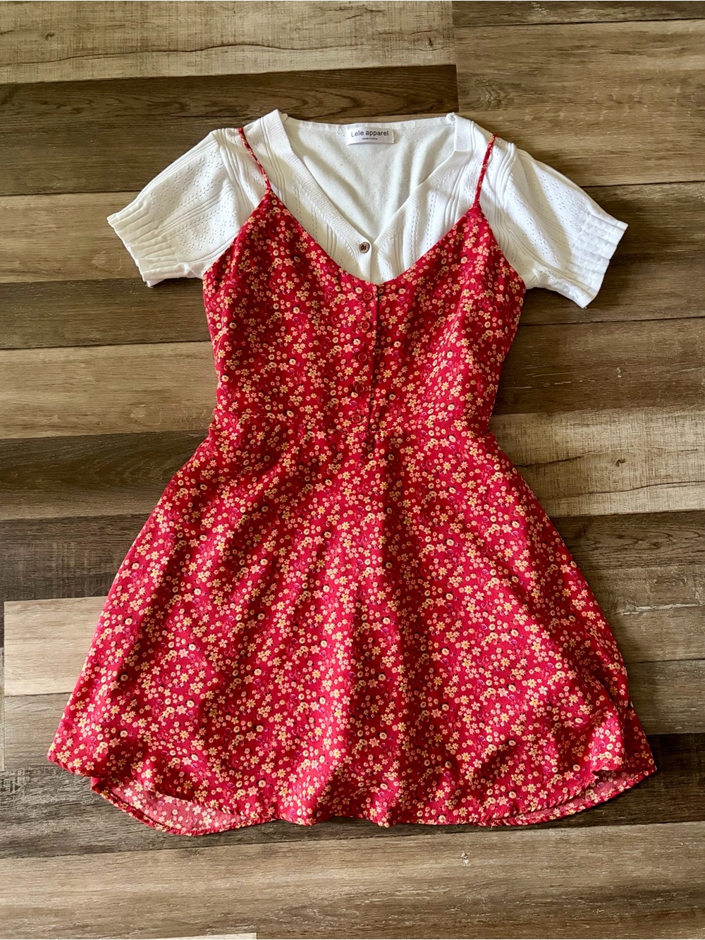 Forever 21 Red Floral Dress